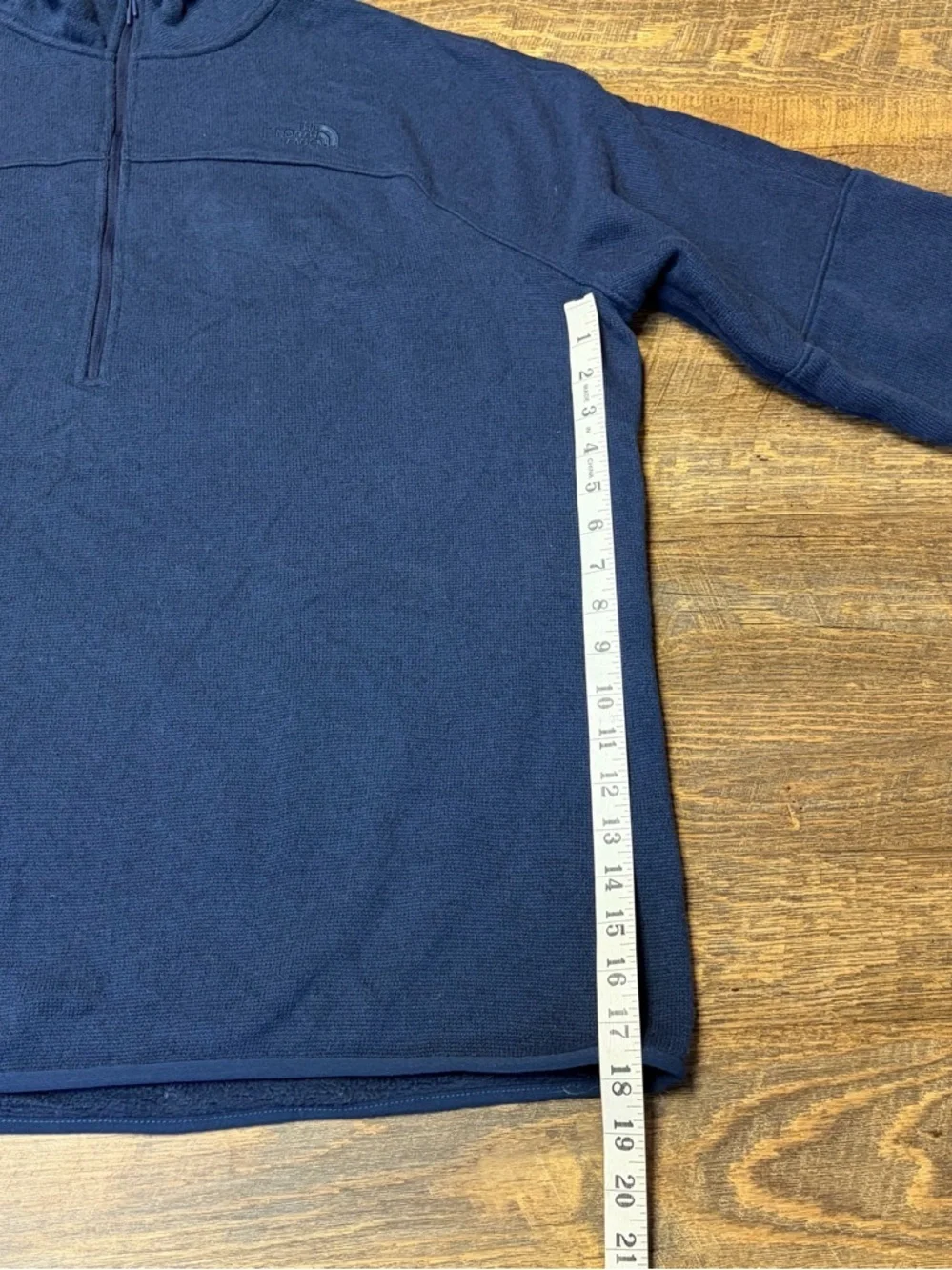 North Face Front Range Half 1/2 Zip Pullover Blue Fleece Sweatshirt Mens XXL 2XL